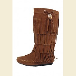 Kids hoge moccasins fringy