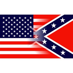 USA + Confederate flag