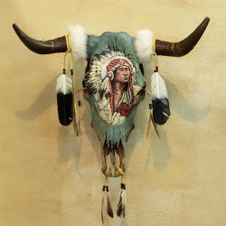 Texas panted Skull Indian