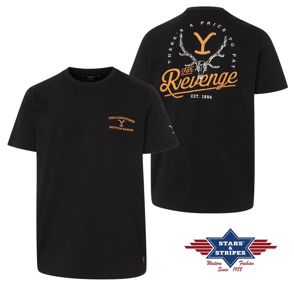 Yellowstone t shirt For Revenge black