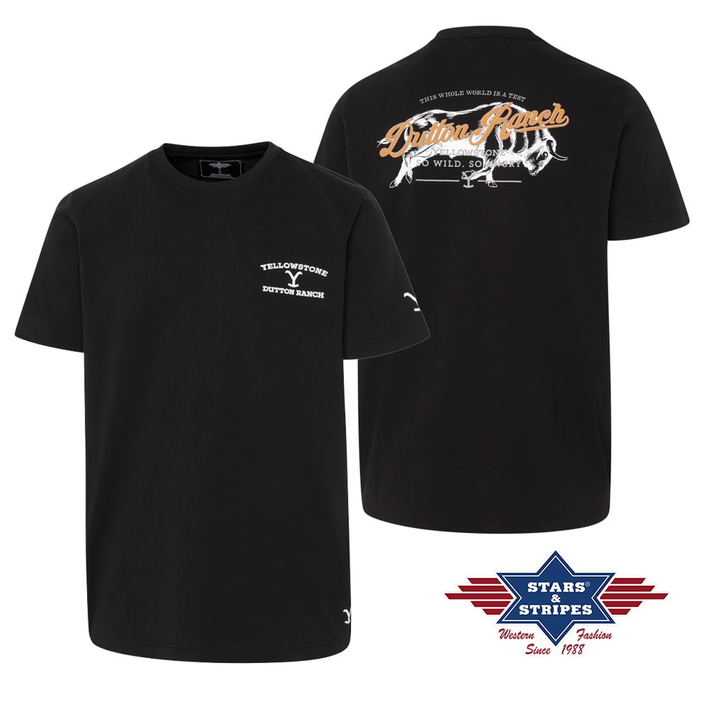 Yellowstone t shirt so wild so angry black