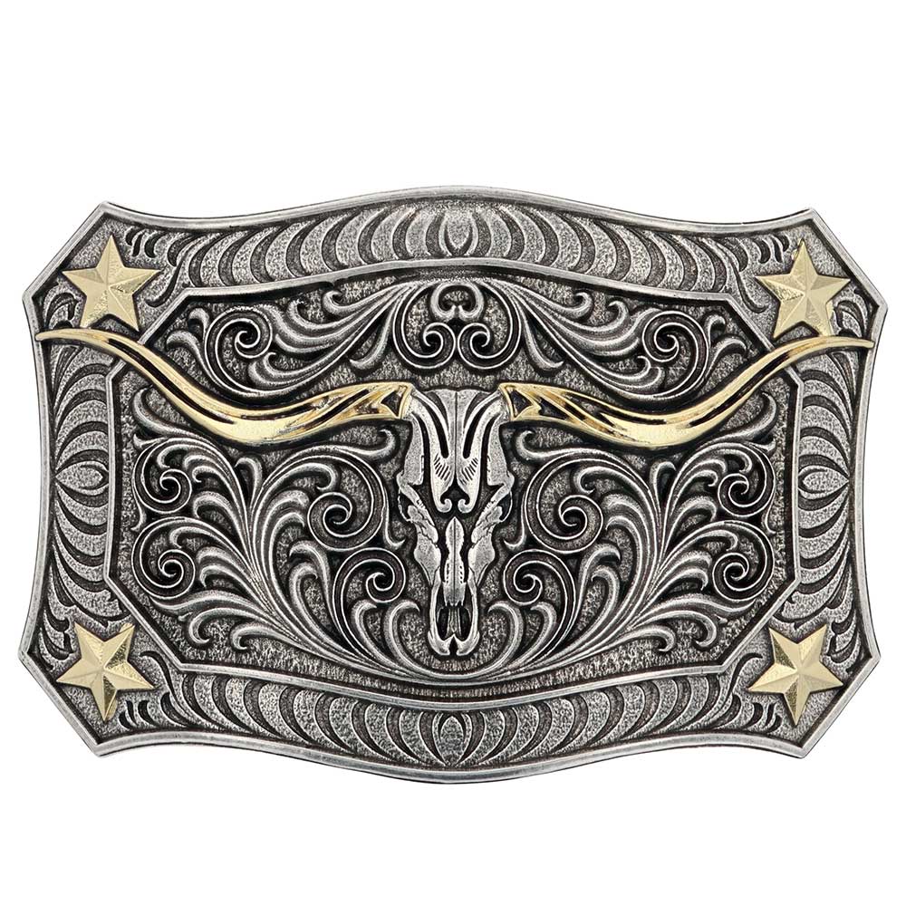 Longhorn Crest Filigree Attitude A935