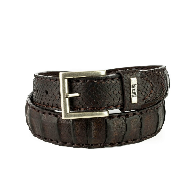 Crocodillo Brown python belt