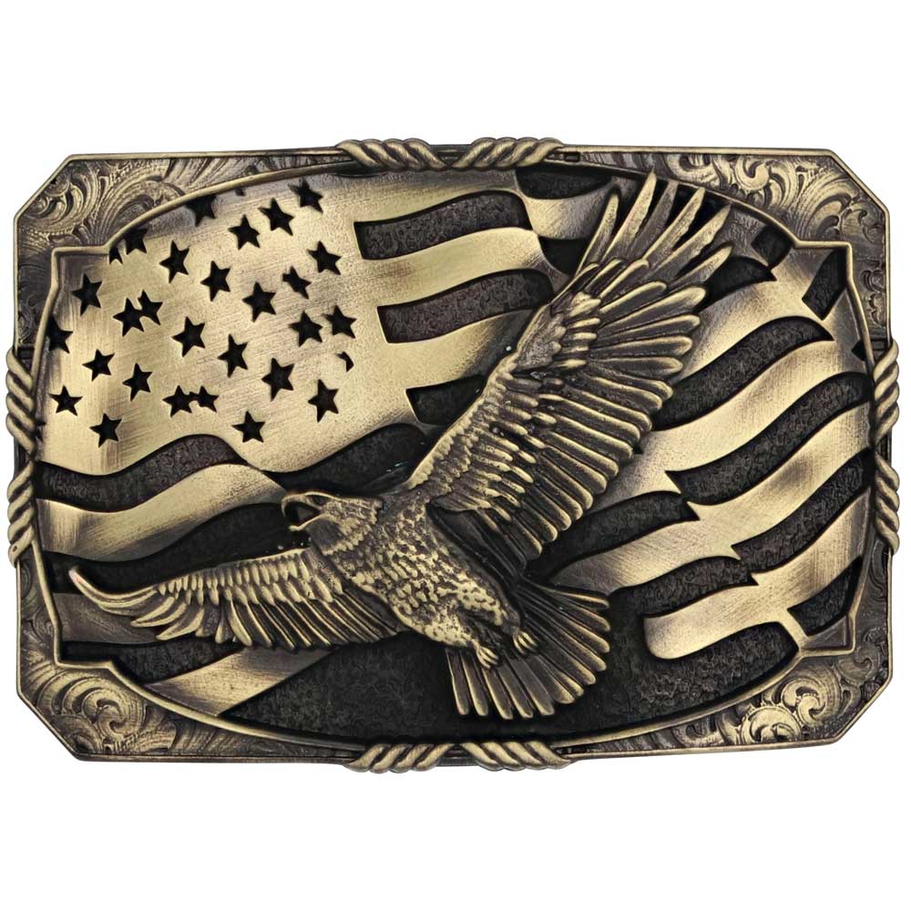 Eagle & Flag brass