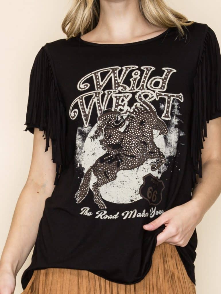 T Shirt Wild West black 21244S