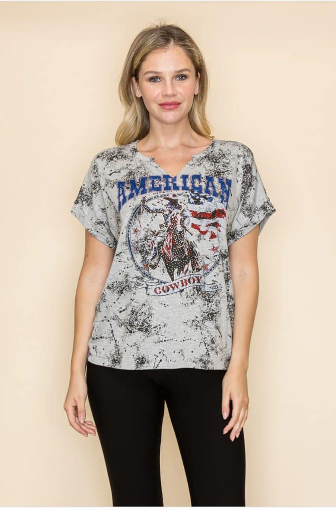 T Shirt American flag 22008s