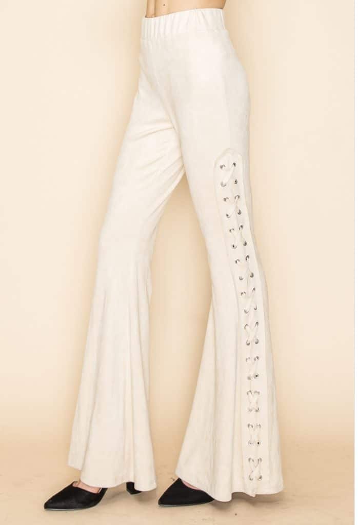 Suede lace pant naturel Y3735P