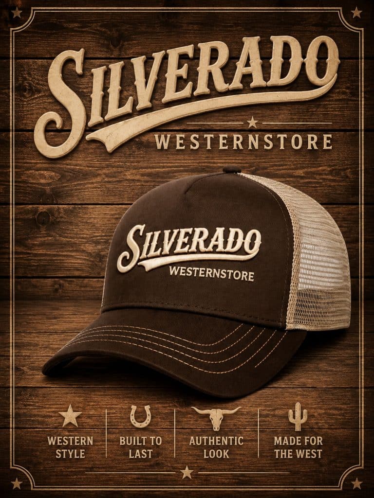 Silverado logo truckers cap