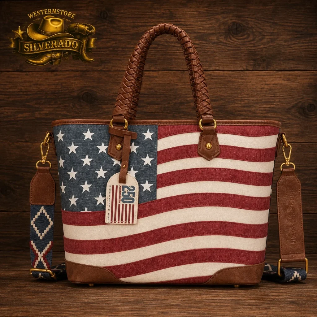 American flag Concealed tote bag