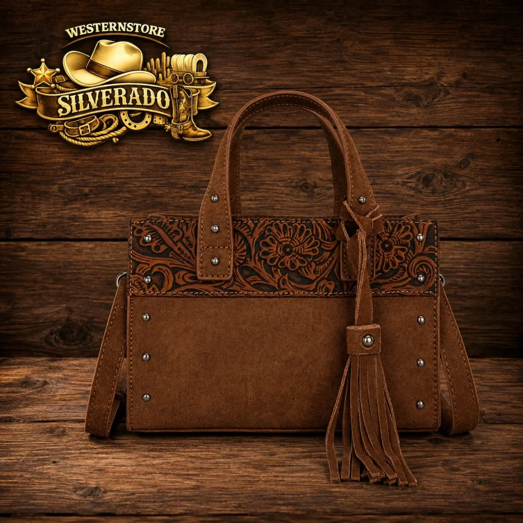 Wrangler western tooled crossbody bag
