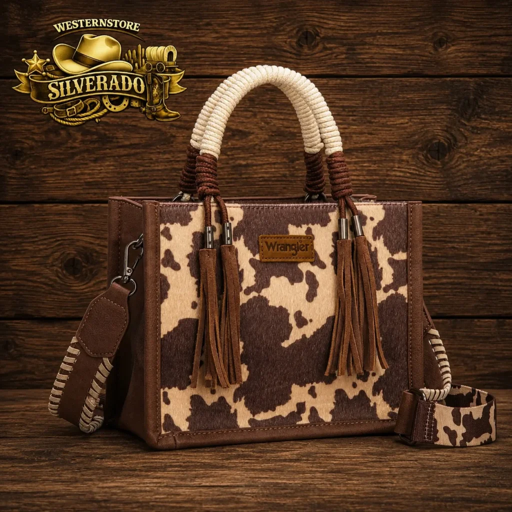Wrangler Cow print crossbody Light coffee