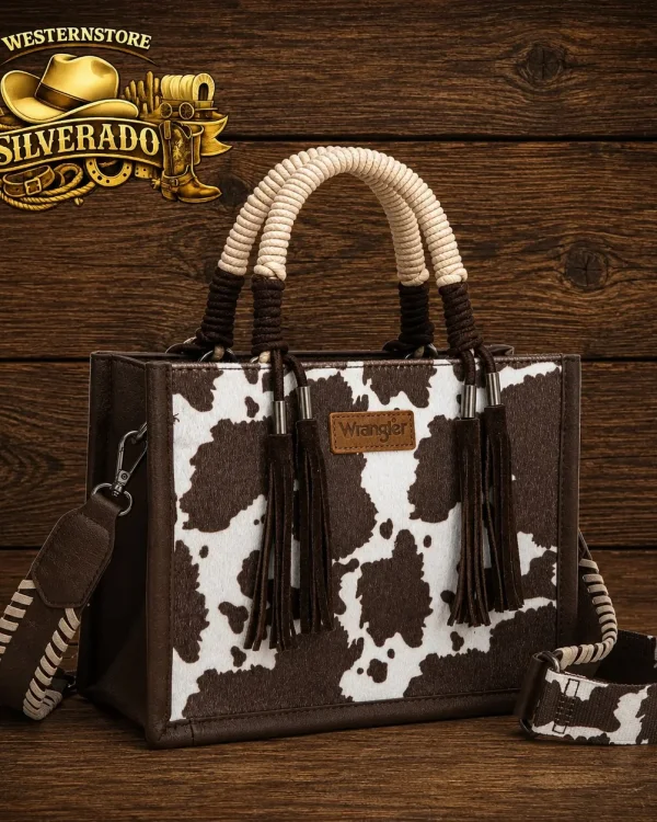 Wrangler Cow print crossbody Coffee