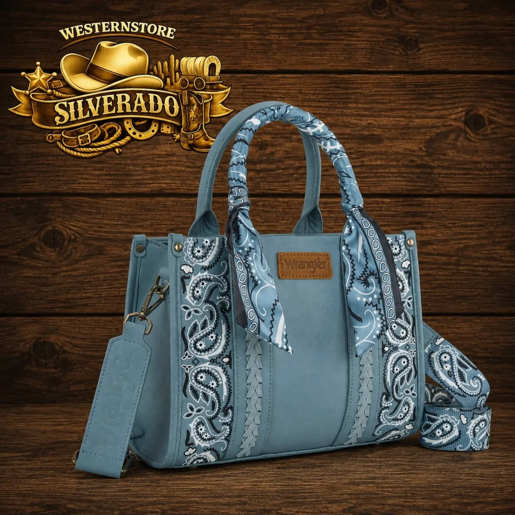 Wrangler Braided bandana bag blue