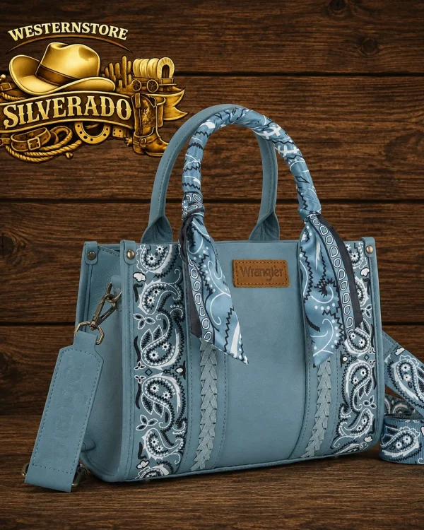 Wrangler Braided bandana bag blue