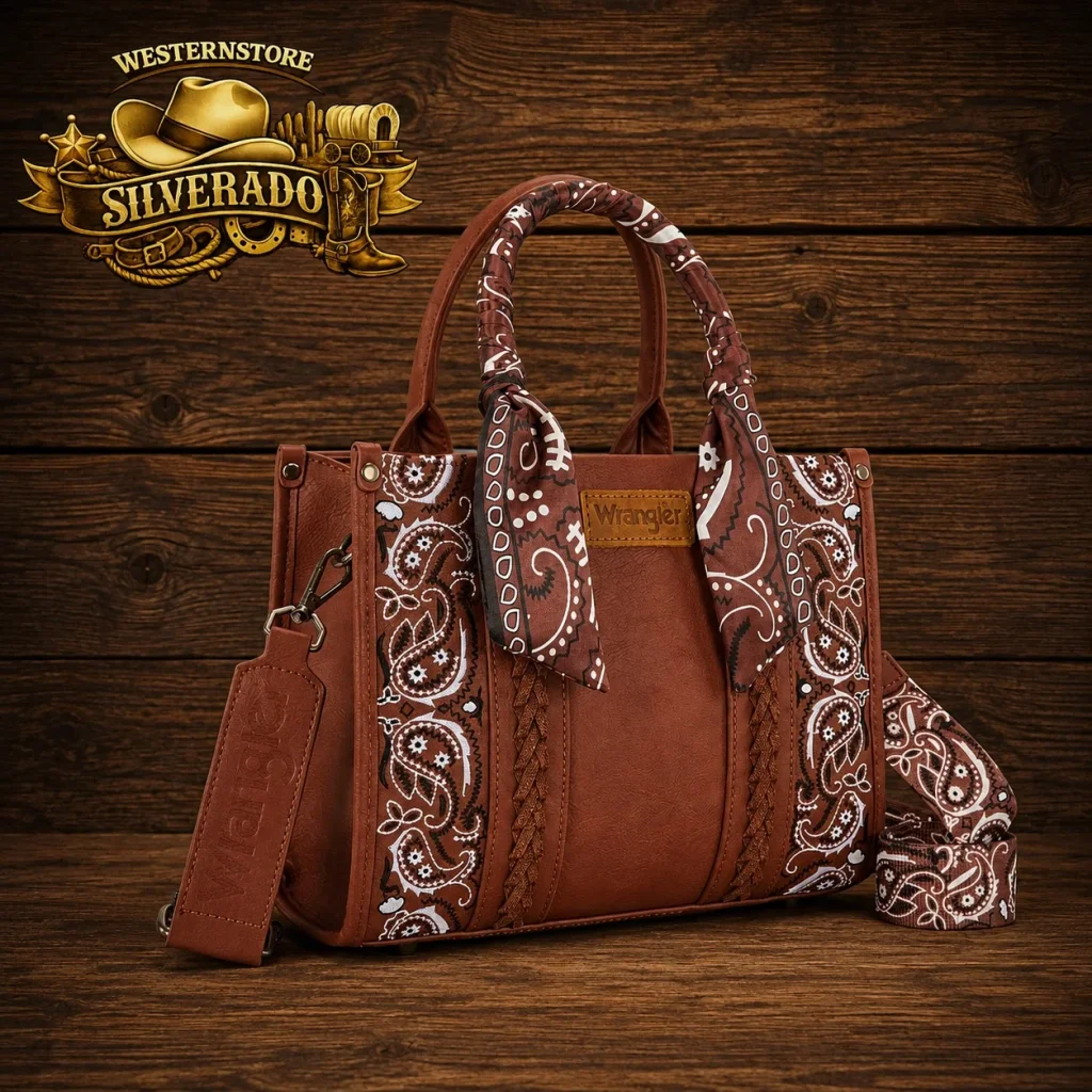 Wrangler Braided bandana bag brown