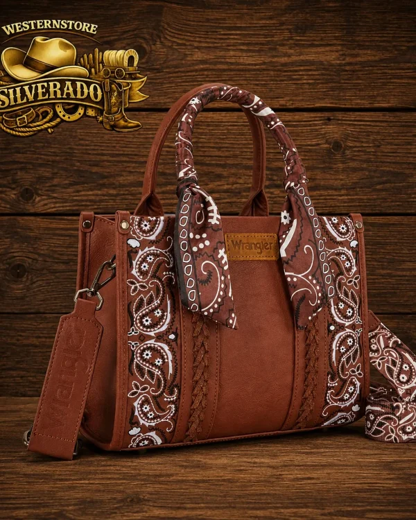 Wrangler Braided bandana bag brown