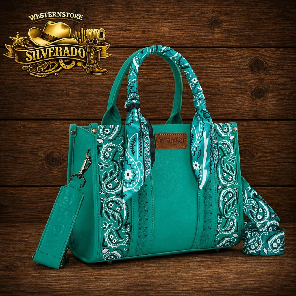 Wrangler Braided bandana bag Turquoise