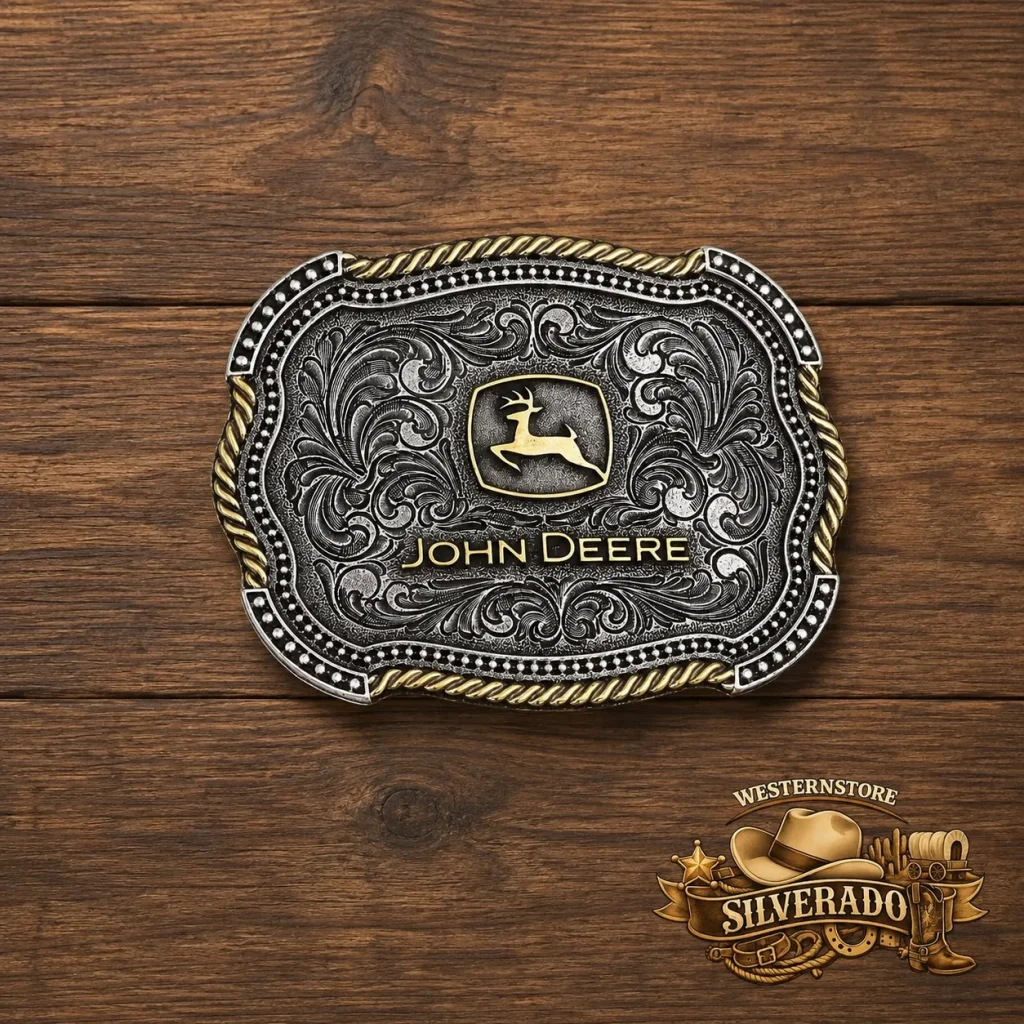 John Deere Scalloped Buckle