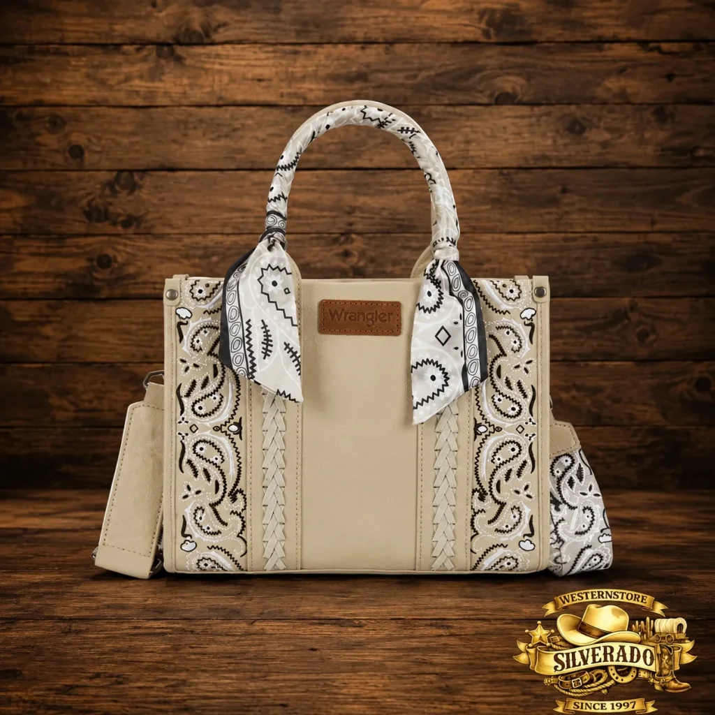 Wrangler Braided bandana bag tan