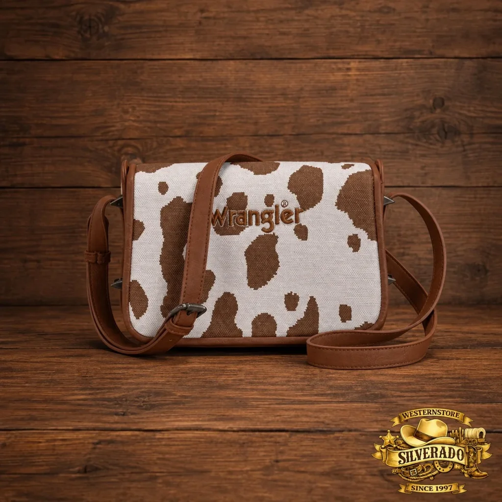 Wrangler Cow crossbody bag bruin