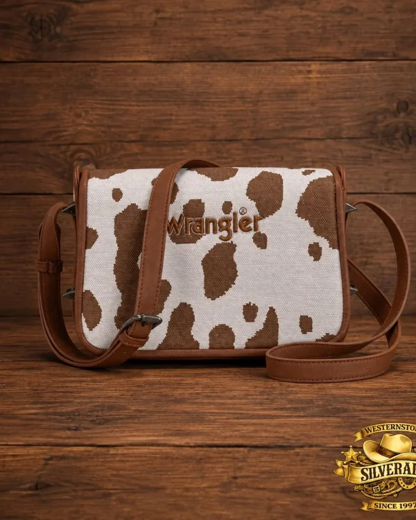 Wrangler Cow crossbody bag bruin