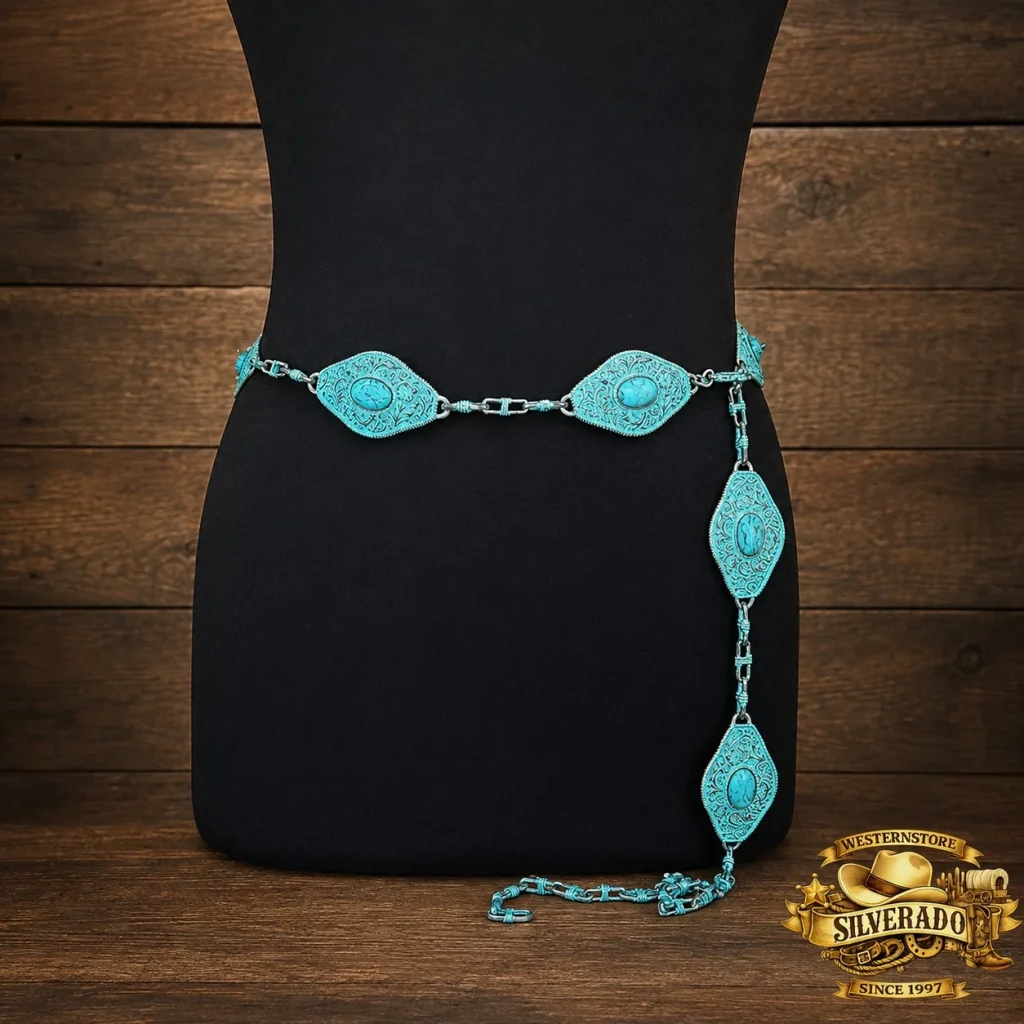 Turquoise Western Concho belt