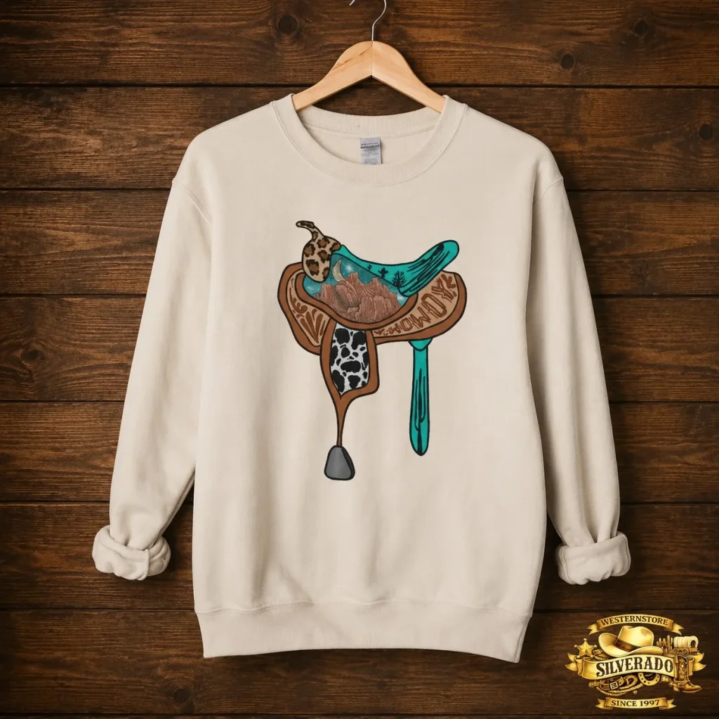 Western saddle sweater