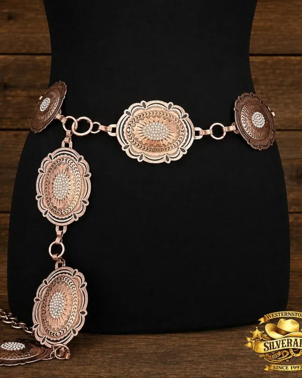 Rose Gold Concho belt