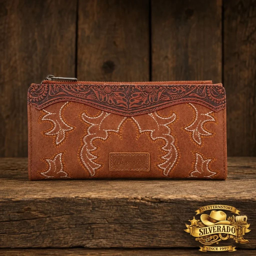 Wrangler Western Wallet – Brown
