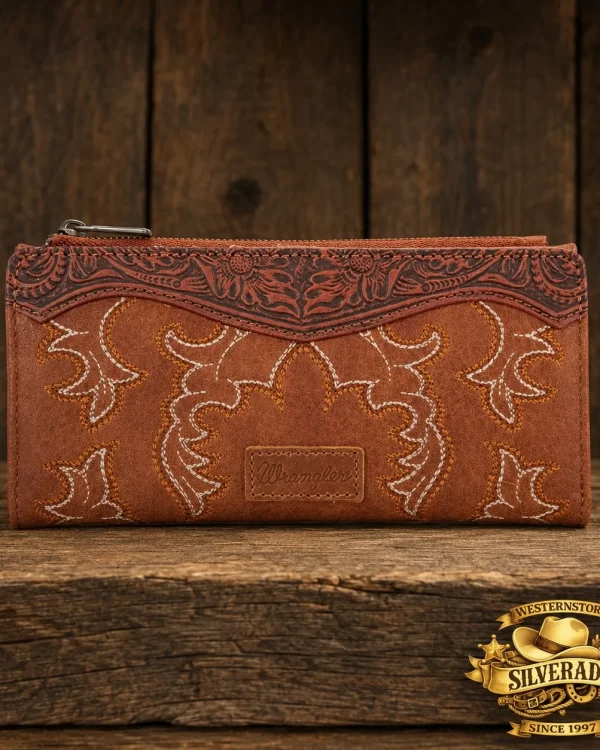 Wrangler Western Wallet – Brown
