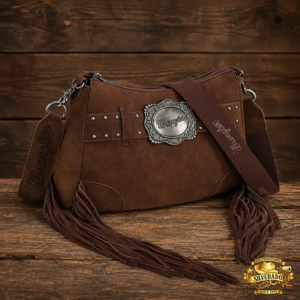 Wrangler Fringe buckle bag Coffee