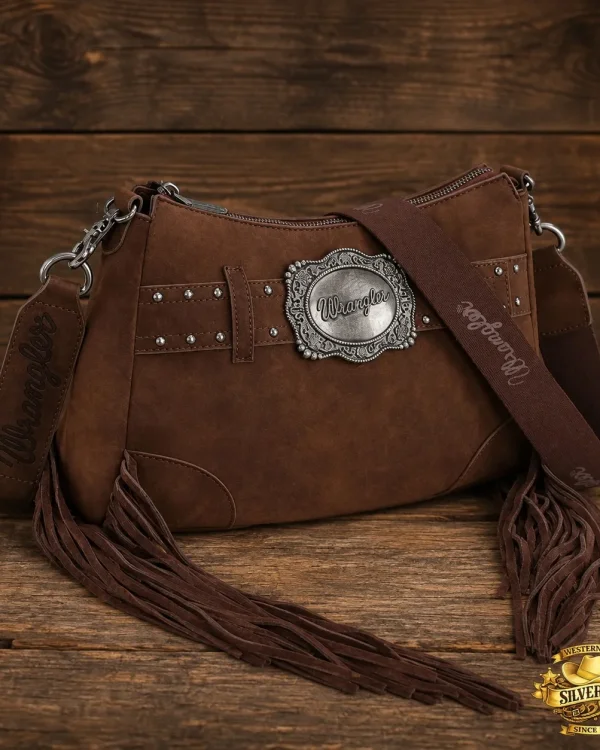 Wrangler Fringe buckle bag Coffee