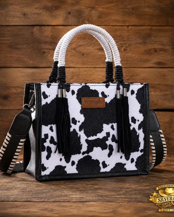 Wrangler Cow print crossbody black