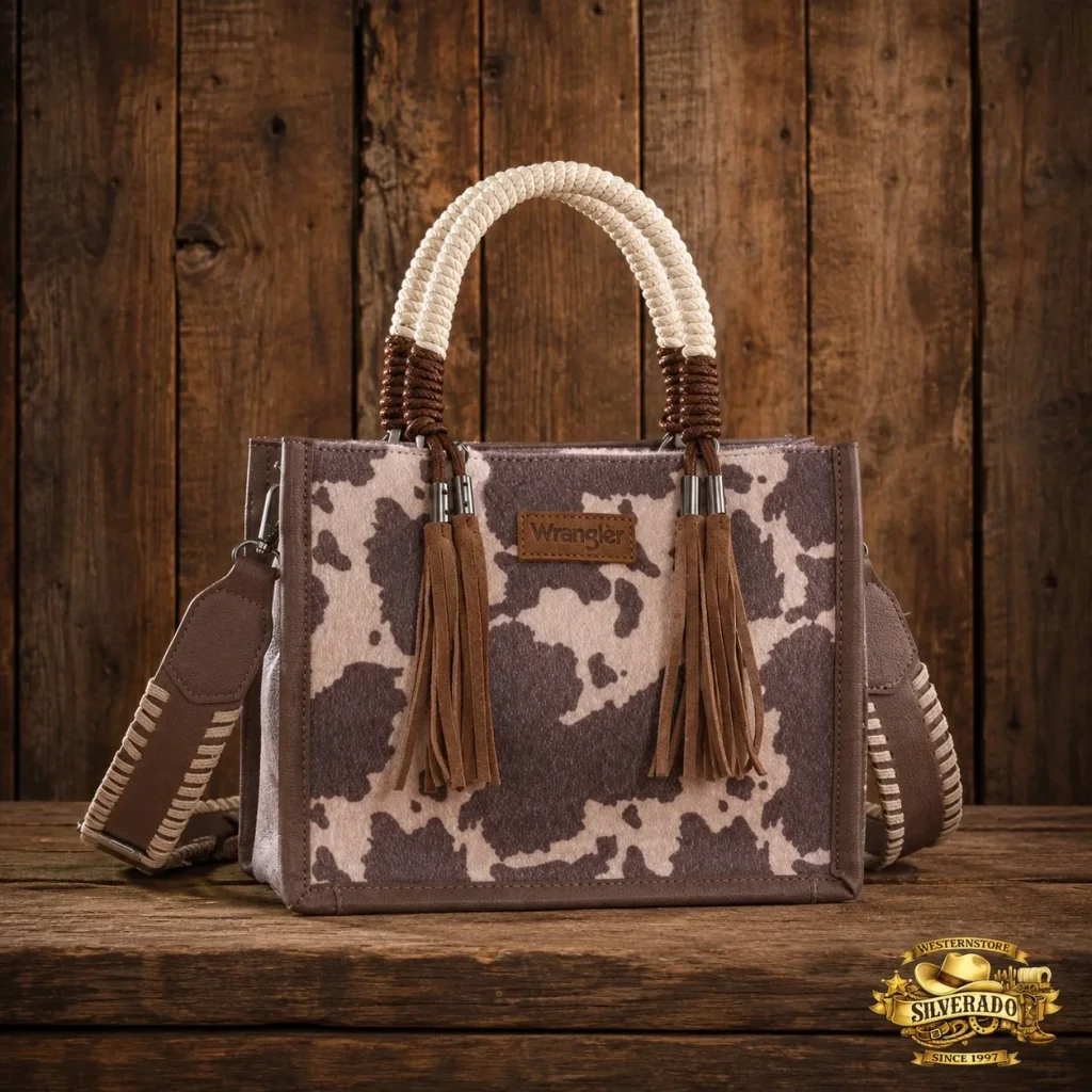 Wrangler Cow print crossbody light coffee