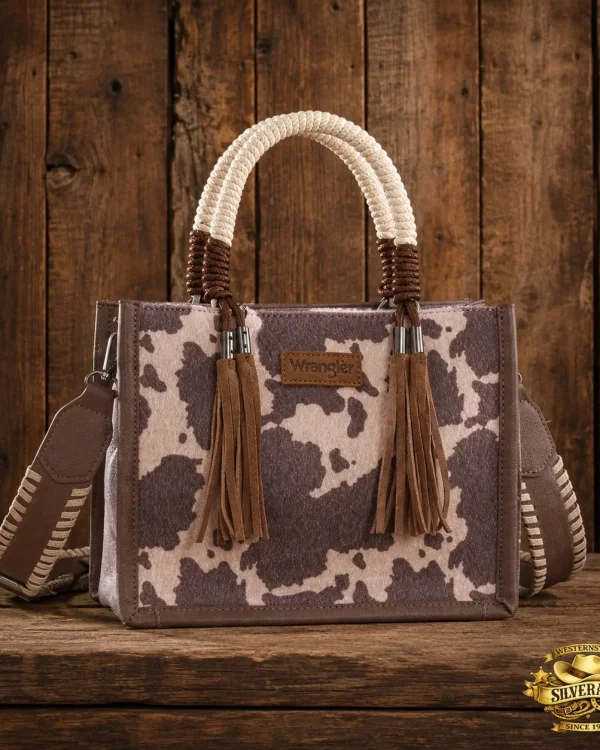 Wrangler Cow print crossbody light coffee