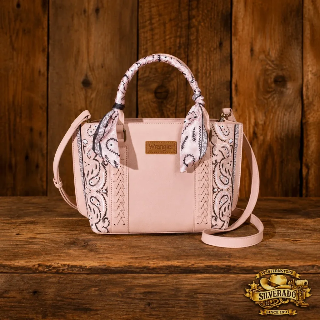Wrangler Braided bandana bag pink