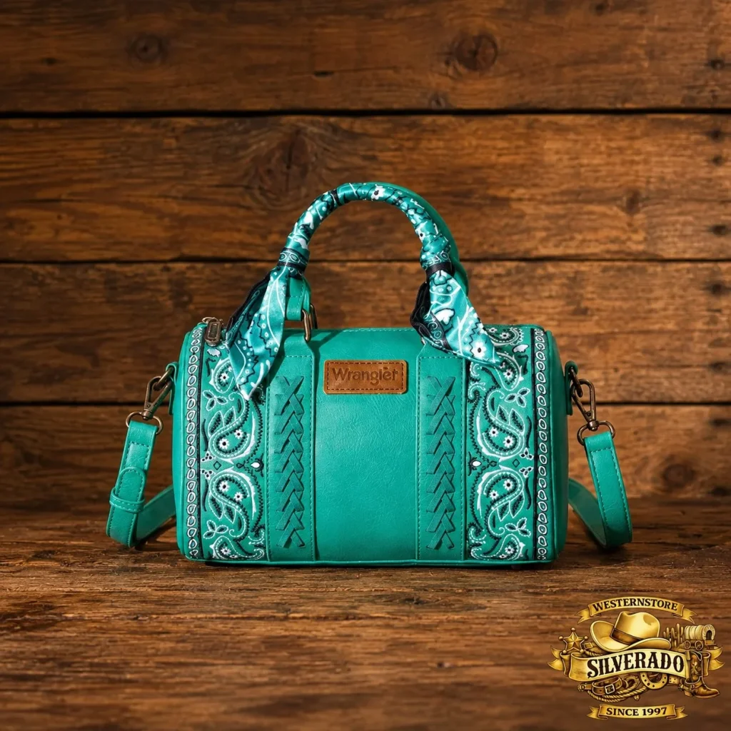 Wrangler Braided bandana bag Turquoise