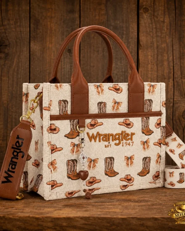 Wrangler Western print cowgirl bag tan