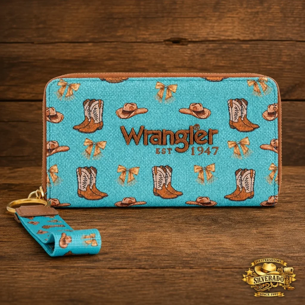 Wrangler Western Portemonnee – Turquoise  Cowboy Boots
