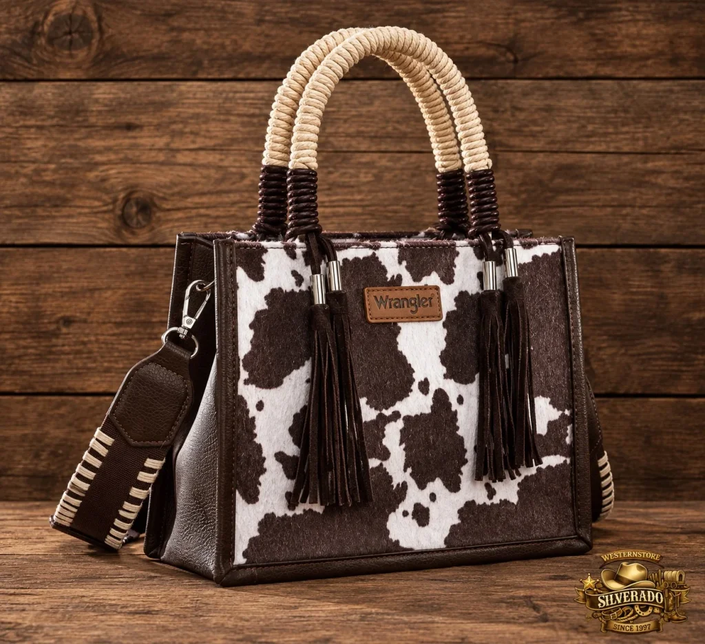 Wrangler Cow print crossbody  coffee