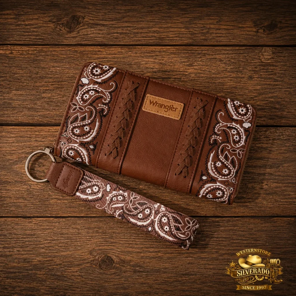Wrangler Western Bandana Portemonnee  Bruin