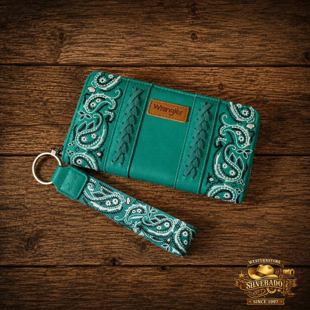 Wrangler Western Bandana Portemonnee Turquoise