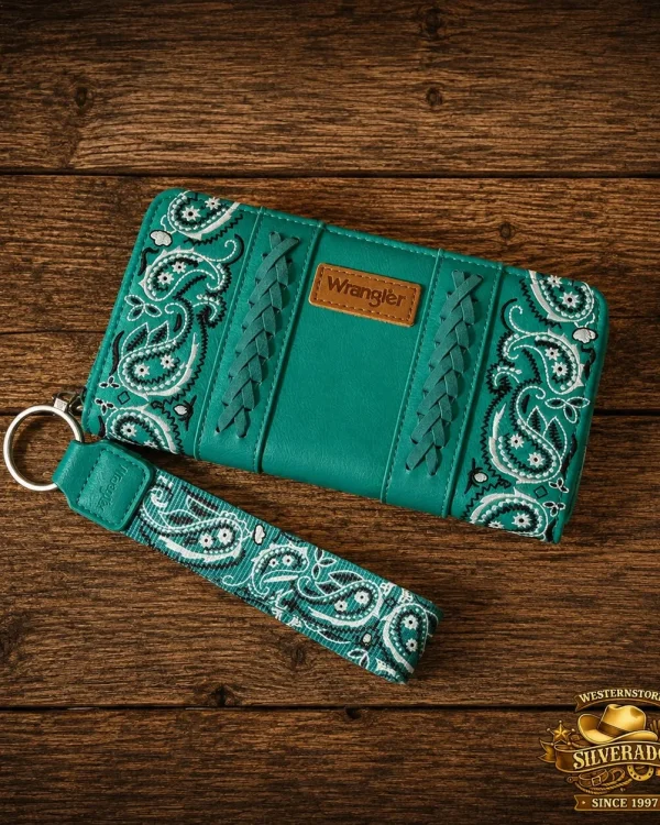 Wrangler Western Bandana Portemonnee Turquoise