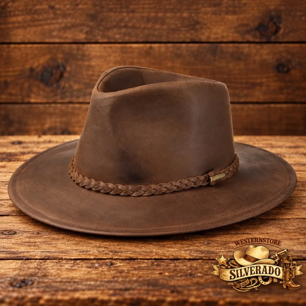 Stetson westernhoed bruin leder