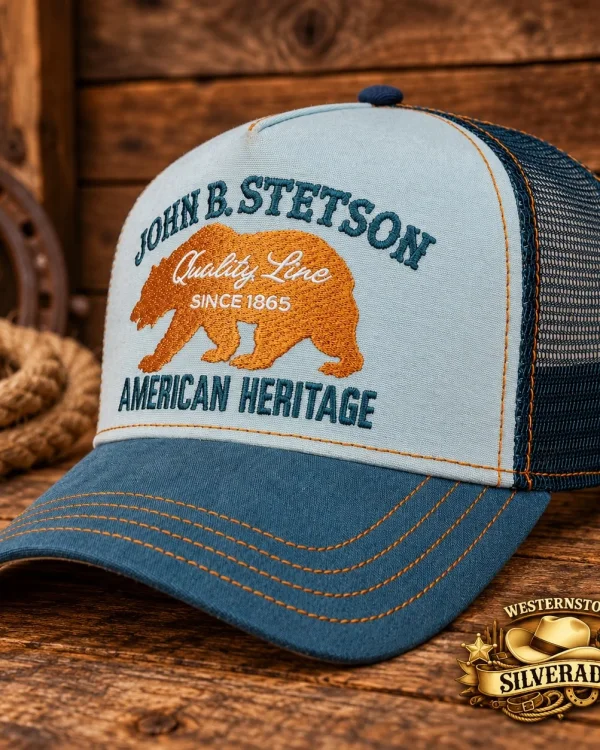 Stetson John B. Stetson Trucker Cap –  Bear Blue