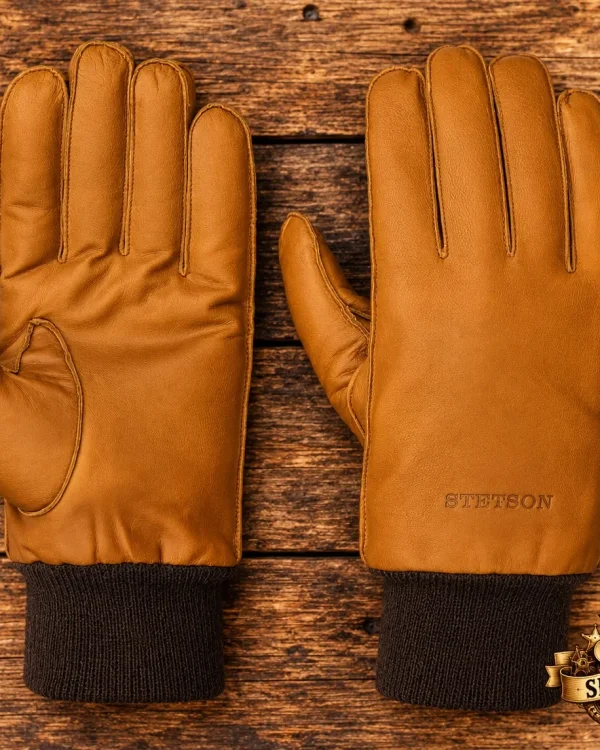 Stetson Leren Handschoenen – Cognac