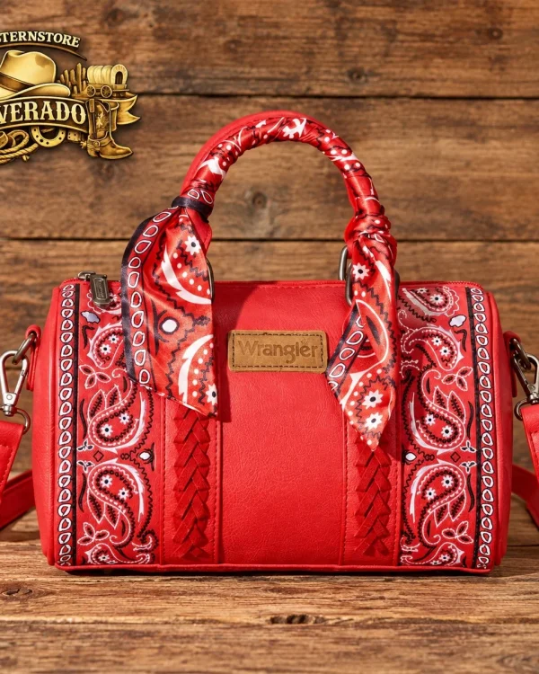 Wrangler Braided bandana bag Red
