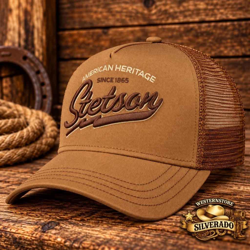 Stetson American Heritage Trucker Cap – Cognac / Brown