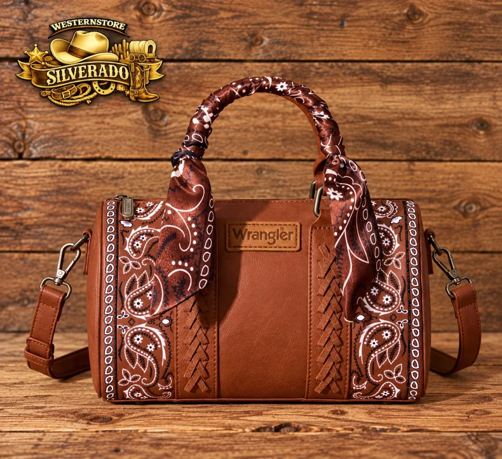 Wrangler Braided bandana bag Brown