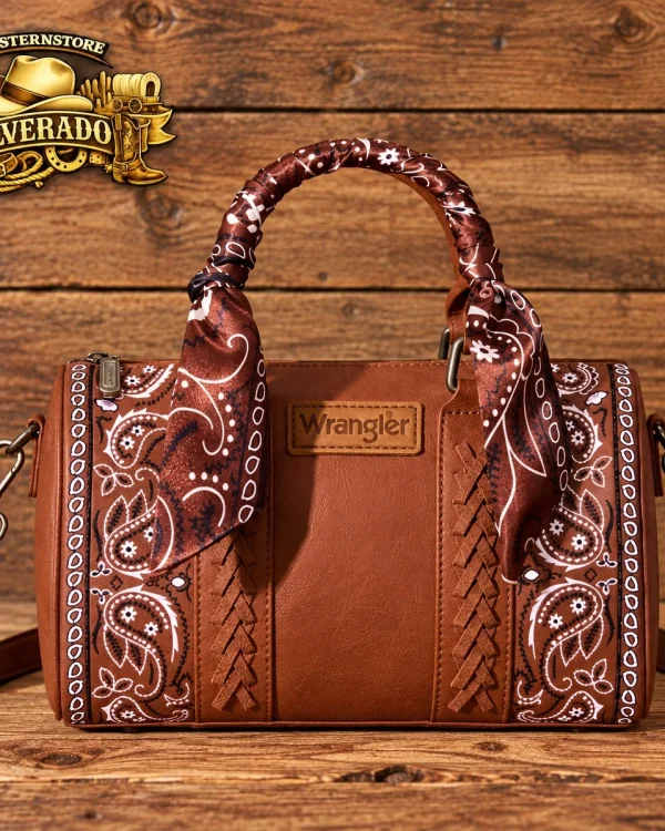 Wrangler Braided bandana bag Brown